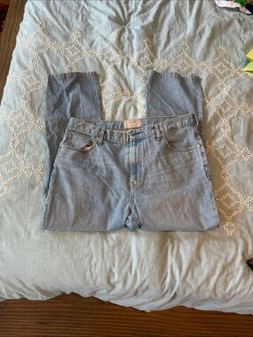 Everlane High rise kick out crop jeans